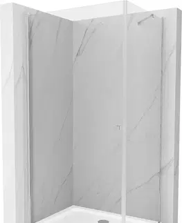 Vane MEXEN/S - Pretória sprchovací kút 90x110, transparent, chróm + sprchová vanička vrátane sifónu 852-090-110-01-00-4010