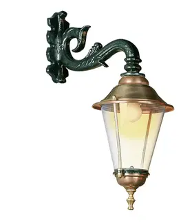 Vonkajšie nástenné svietidlá K.S. Verlichting Hoorn vonkajšie nástenné svietidlo objímka zelené