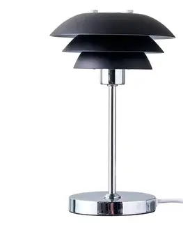 Lampy na nočný stolík Dyberg Larsen Dyberg Larsen DL16 stolná lampa, kov, čierna