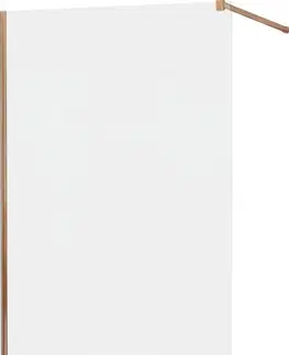 Sprchové dvere MEXEN/S - KIOTO Sprchová zástena WALK-IN 70x200 cm 8 mm, ružové zlato, matné sklo 800-070-101-60-30