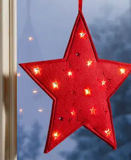 Vianočné dekorácie LED Plstená hviezda
