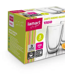 Poháre Lamart LT9013 sada pohárov Juice Vaso, 370 ml, 2 ks