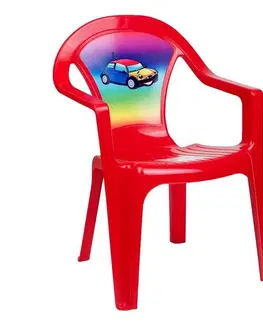 Hračky na záhradu Star Plus Detská záhradná stolička, červená