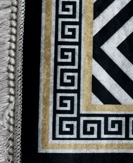 Koberce a koberčeky Koberec, čierno-biely vzor, 80x150, MOTIVE