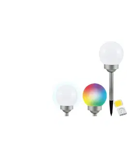 LED osvetlenie  LED RGB Solárna lampa BALL LED/0,2W/AA 1,2V/600mAh IP44 