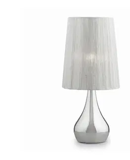 Lampy Ideal Lux - Stolná lampa 1xE14/40W/230V biela