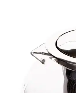 Čajníky TEMPO-KONDELA KREMY, čajník so sitkom, 0,95 l, sklenený