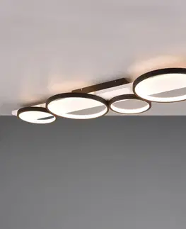 Stropné svietidlá Trio Lighting Stropné LED svetlo Medera, 4-plameňové, čierna