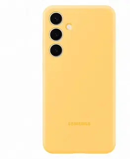 Puzdrá na mobilné telefóny Puzdro Silicone Cover pre Samsung Galaxy S24 Plus, yellow EF-PS926TYEGWW