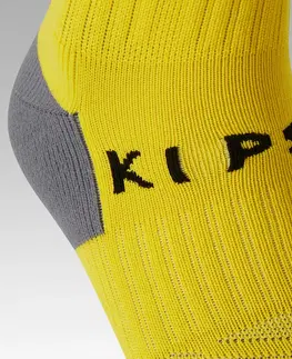 ponožky Detské vrúbkované futbalové štulpne Viralto Club žlté