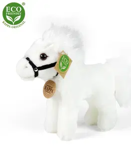 Plyšové hračky RAPPA - Plyšový kôň biely 20 cm ECO-FRIENDLY