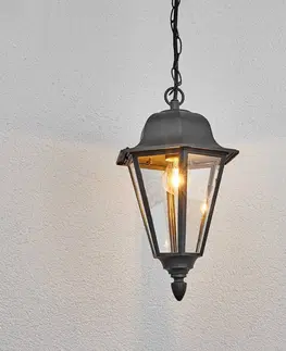 Vonkajšie závesné svietidlá Lindby Závesná lampa Edana do exteriéru