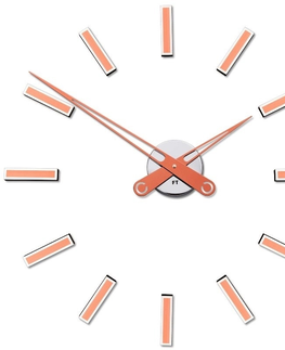 Hodiny Dizajnové nalepovacie hodiny Future Time FT9600CO Modular copper 60cm