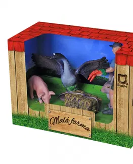 Hračky - figprky zvierat RAPPA - Súprava farma 4 ks s príslušenstvom