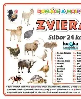 Učebnice pre ZŠ - ostatné Súbor 24 kariet - zvieratá (domáce a hospodárske) - Petr Kupka