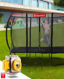 Trampolíny Obdĺžnikový trampolínový set inSPORTline QuadJump PRO 183*274 cm