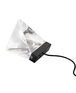 Stolové lampy Fabbian Fabbian Tripla – stolná lampa LED, antracit