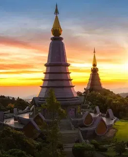 Obrazy prírody a krajiny Obraz ranný východ slnka nad Thajskom