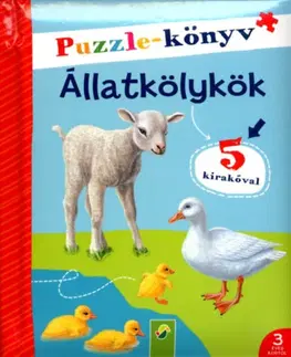 Pre deti a mládež - ostatné Puzzle-könyv - Állatkölykök