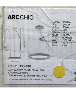 Svietidlá Arcchio Arcchio - LED Luster na lanku PIETRO 2xLED/45W/230V 
