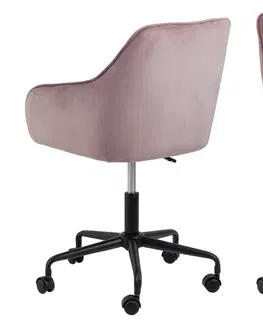Kancelárske stoličky Dkton Kancelárska stolička Alarik ružová