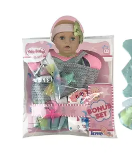 Hračky bábiky MAC TOYS - Šaty na bábiku, sukňa, top, roh jednorožca 30-38cm