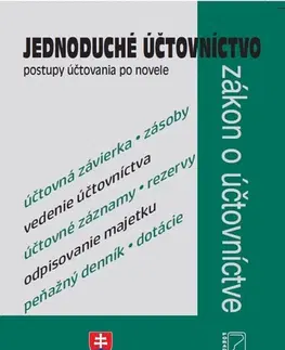 Dane, účtovníctvo Jednoduché účtovníctvo, postupy účtovania po novele 2022 - Ivana Hudecová