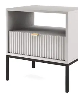 Podkrovný nábytok Nočný stolík Nova S54 šedý