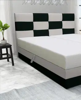 Manželské postele ZORRA čalúnená manželská posteľ 140 x 200 cm, COSMIC 100, 10