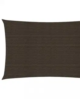 Stínící textilie Tieniaca plachta obdĺžniková HDPE 4 x 5 m Dekorhome Sivohnedá taupe