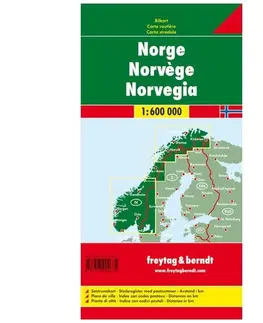 Európa Nórsko/Norway mapa 1:600 tis