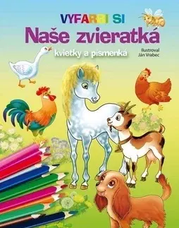 Nalepovačky, vystrihovačky, skladačky Naše zvieratká, kvietky a písmenká - Ján Vrabec