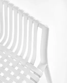 Jedálenské zostavy Stohovateľná jedálenská stolička K492 Halmar Sivá