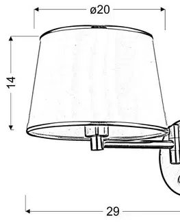 LED osvetlenie Nástenná lampa IBIS Candellux 1