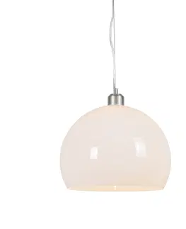 Zavesne lampy Moderné okrúhle závesné svietidlo opálové biele - Globe