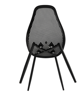Jedálenské stoličky KONDELA Tegra Typ 2 jedálenská stolička čierna