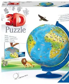 Limitovaná edícia Ravensburger 3D Puzzle-Ball Detský glóbus (anglický) 180 Ravensburger