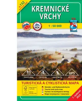 Turistika, skaly Kremnické vrchy - TM 132 - 1: 50 000, 7. vydanie