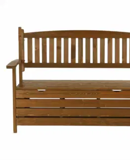 Záhradné lavice Záhradná lavička DILKA s úložným priestorom Tempo Kondela Biela