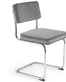Čalúnené stoličky Stolička W150 šedá
