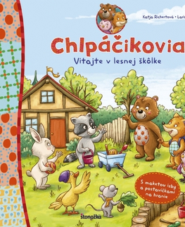 Leporelá, krabičky, puzzle knihy Chlpáčikovia - Vitajte v lesnej škôlke - Larisa Lauber,Katja Richert