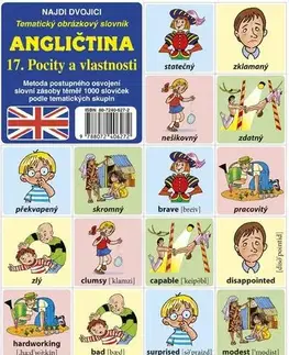 Jazykové učebnice, slovníky Najdi dvojici - Angličtina - 17. Pocity a vlastnosti