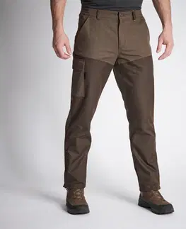 mikiny Úzke poľovnícke nohavice Renfort 100 hnedé