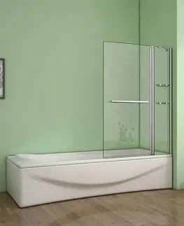 Sprchové dvere H K - Vaňová zástena s pevnou stenou V2 100 cm, číre sklo SE-V2 100