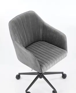 Kancelárske stoličky HALMAR Fresco kancelárske kreslo sivá (Velvet)
