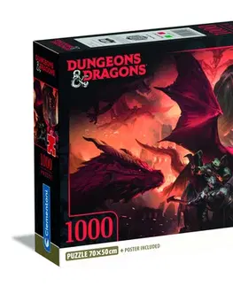 1000 dielikov Puzzle Dungeons & Dragons 1000 compact Clementoni