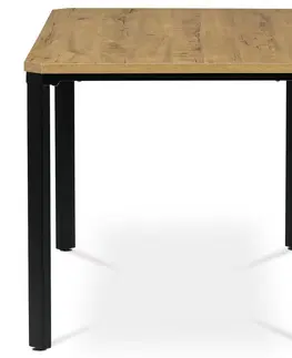 Bývanie a doplnky Industriálny jedálenský stôl so skosenými hranami, 140 x 80 x 76 cm