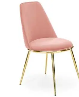 Čalúnené stoličky Stolička W156 ružová