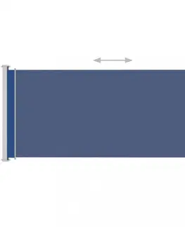 Bočné markízy Zaťahovacia bočná markíza 180x500 cm Dekorhome Modrá