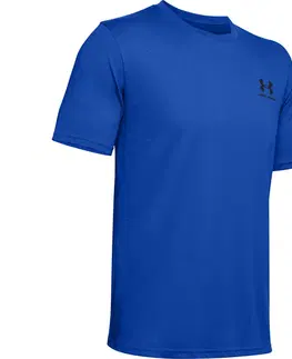 Pánske tričká Pánske tričko Under Armour Sportstyle Left Chest SS Versa Blue - M